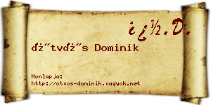 Ötvös Dominik névjegykártya