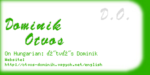 dominik otvos business card